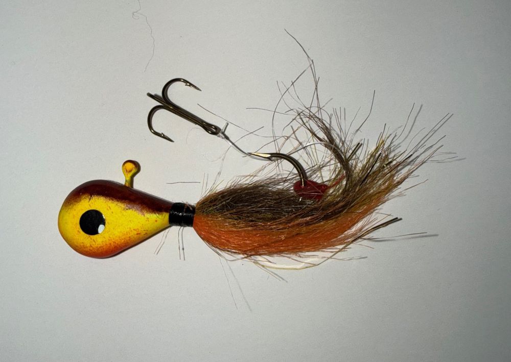 Yellow/Brown and Orange head, Yellow/Brown and Orange Tail w/gold flash - 298